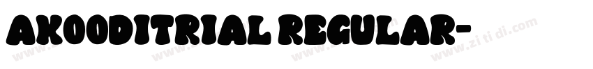 AKOODItrial Regular字体转换